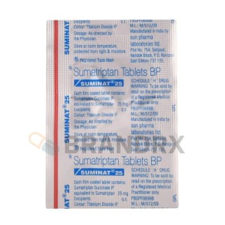 Suminat 25 mg Sun Pharmaceuticals Industries